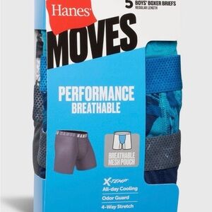 Hanes Boys Performance Boxer Briefs - 12 pair Size M (size 8)